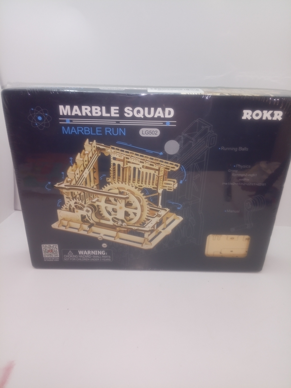 Marble Squad Marble Run Wooden Mechanical Puzzle - Natural Wood